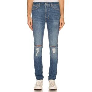 Ksubi NWT Van Winkle Blazed Trashed Skinny Jeans Size 29 Stone Washed Denim